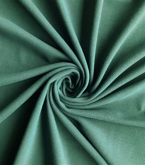 Dark Teal Double Brush Poly Spandex Knit Solids Fabric 